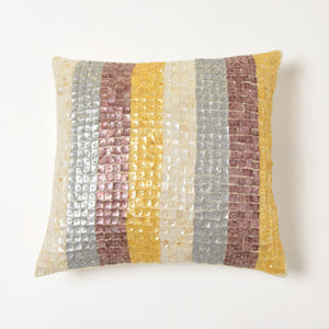 Striped Mother of Pearl Pillow