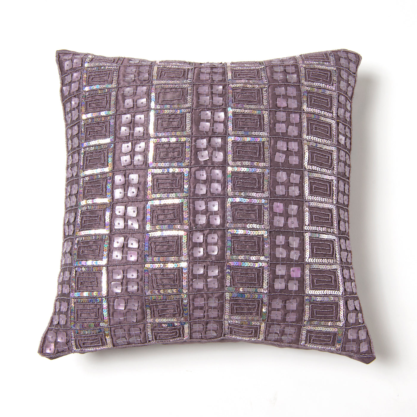 Mother of Pearl and Sequin Pillow