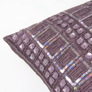 Mother of Pearl and Sequin Pillow