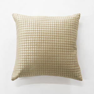 Small Metallic Houndstooth Velvet Pillow Cover