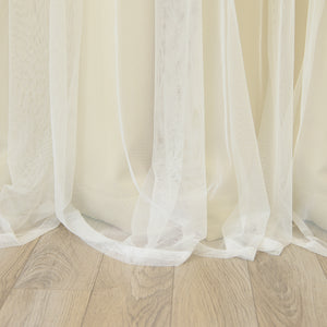 Tulle Overlay Blackout Curtains