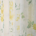 Faux Linen Watercolor Rose Curtains