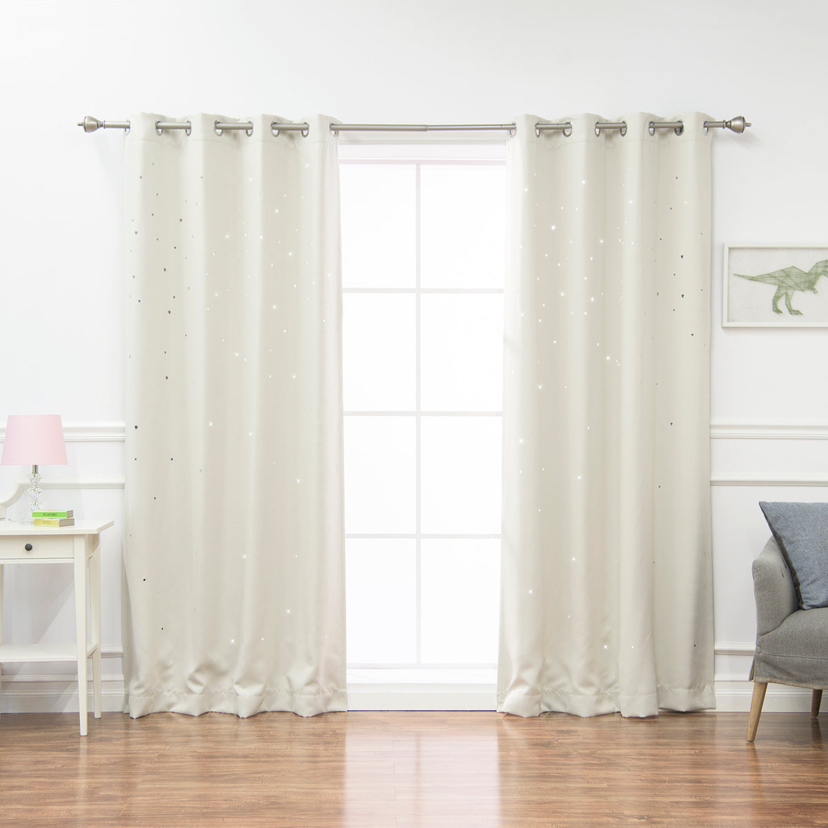 Star Cut Out Blackout Curtains