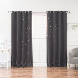 Star Cut Out Blackout Curtains