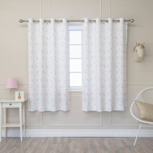 Flamingo Print Curtains