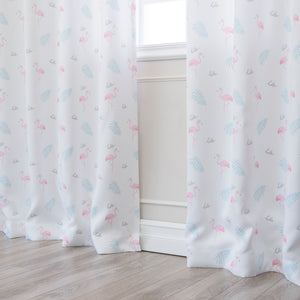 Flamingo Print Curtains