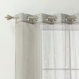 Sheer Star Cut Out Curtains