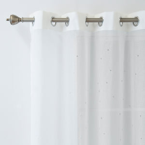 Sheer Star Cut Out Curtains