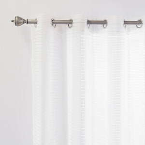 Sheer Modern Check Curtains