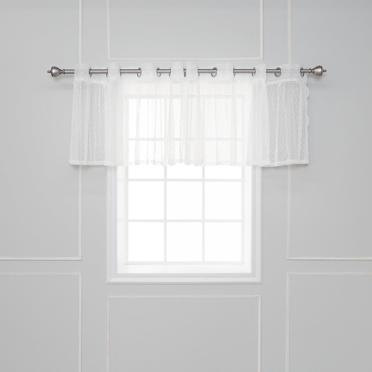 Sheer Dot Valance