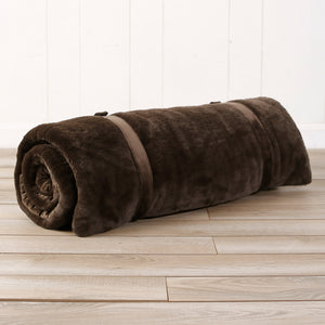 Faux Fur Plush Hooded Animal Sleeping Bag