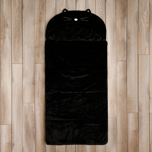 Faux Fur Plush Hooded Animal Sleeping Bag