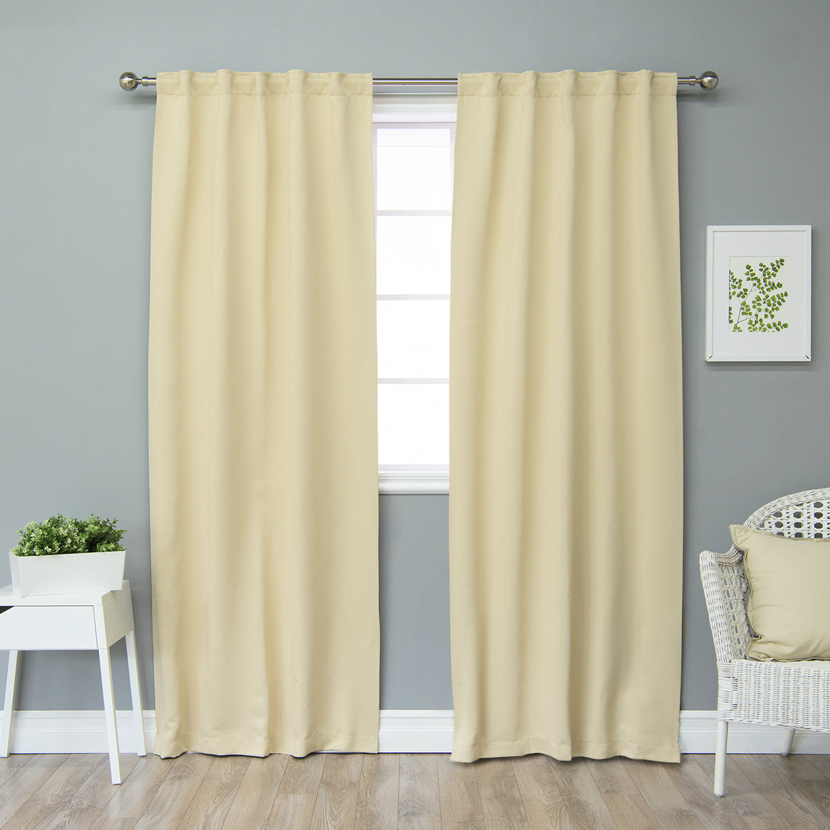 Back Tab Blackout Curtains - 40"W