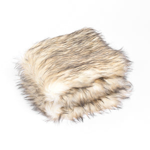 Faux Fur Throw - Bleached Finn Raccoon