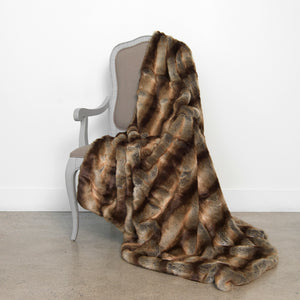 Faux Chinchilla Fur Throw