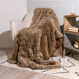 Faux Coyote Fur Throw