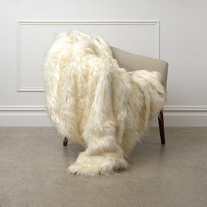 Faux Fur Throw - Iced Fox
