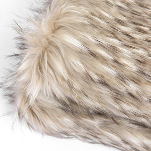 Faux Fur Throw - Pearl Finn Raccoon