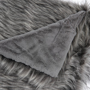 Faux Fur Throw - Silver Fox