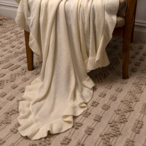 Ruffle Border Throw