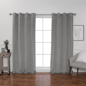 Luster Velvet Grommet Curtains