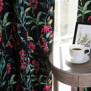 Floral Blackout Curtains