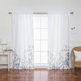 Faux Silk Bluebird Curtains