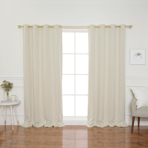 Gold Grommet Blackout Curtains