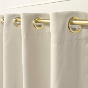 Gold Grommet Blackout Curtains
