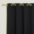 Gold Grommet Blackout Curtains