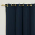 Gold Grommet Blackout Curtains