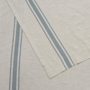 Linen Blend Triple Stripe Curtains