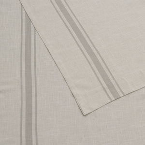 Linen Blend Triple Stripe Curtains