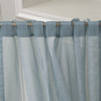 Linen Blend Reverse Triple Stripe Curtains