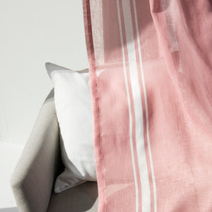 Linen Blend Reverse Triple Stripe Curtains