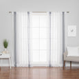 Linen Blend Stripe Curtains