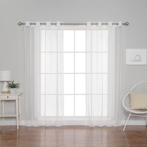 Simple Sheer Dot Curtains