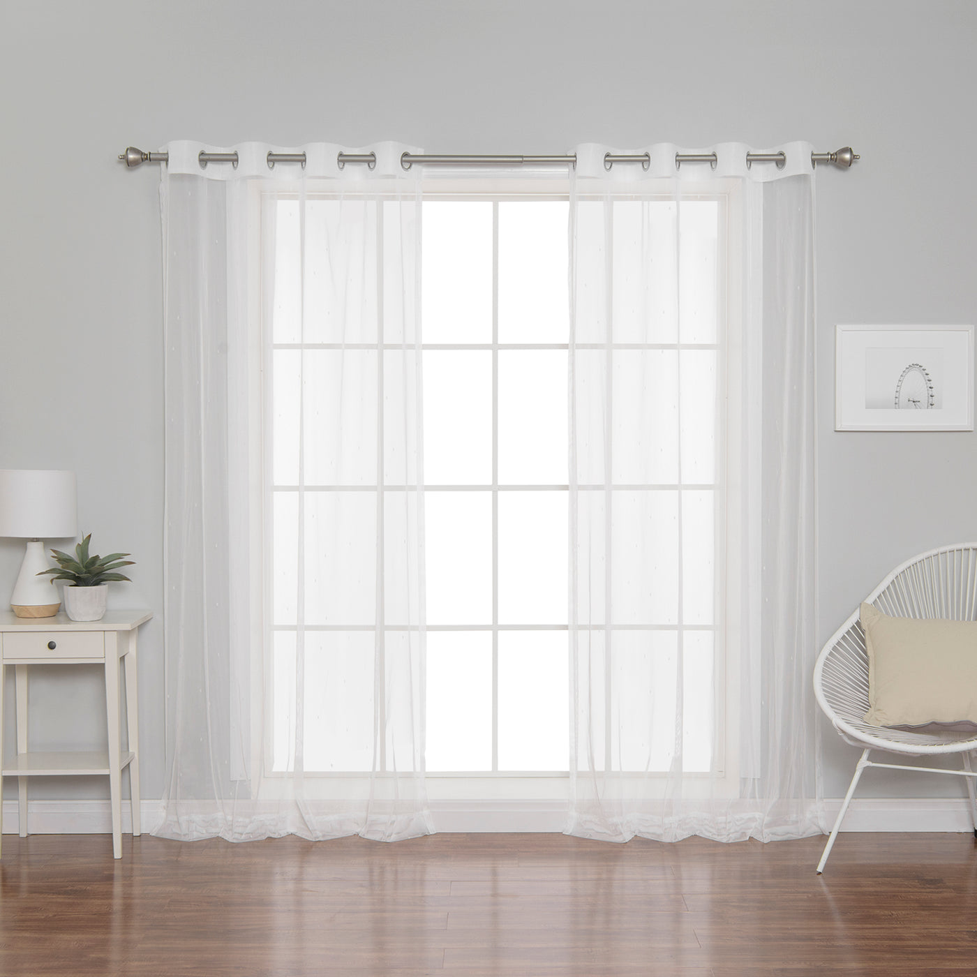 Simple Sheer Dot Curtains