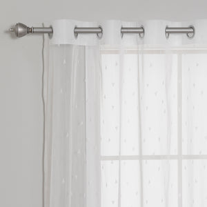 Sheer Embroidered Triangle Curtains