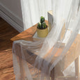 Sheer Embroidered Triangle Curtains