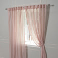 Sheer Faux Linen Curtains