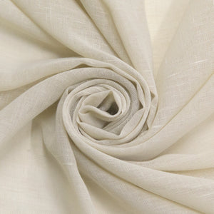 Faux Linen Romantic Tie Top Curtains