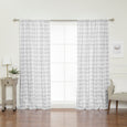 Nordic Watercolor Check Curtains