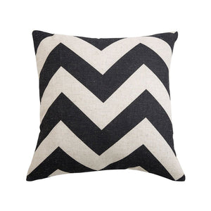 Linen Blend Chevron Pillow Cover
