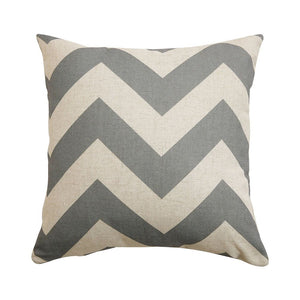Linen Blend Chevron Pillow Cover