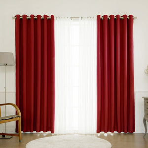 uMIXm Wide Dot Lace & Blackout Curtains