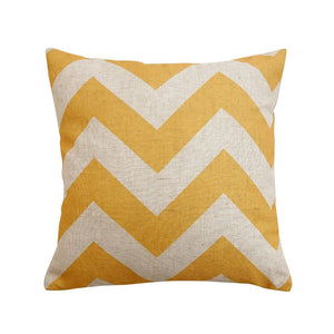 Linen Blend Chevron Pillow Cover